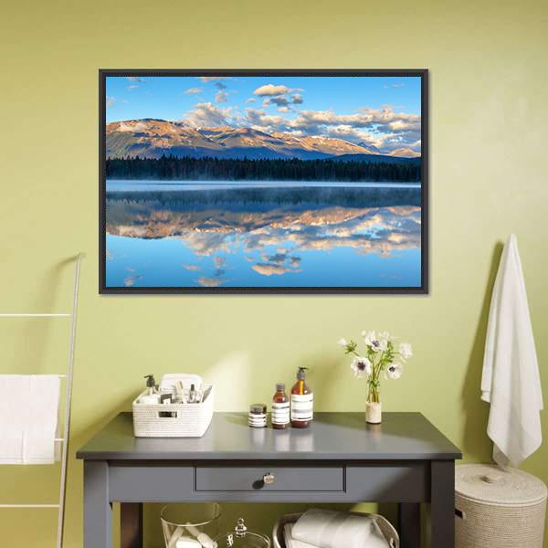 Annette Lake Canvas Wall Art-3 Horizontal-Gallery Wrap-25" x 16"-Tiaracle