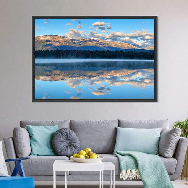 Annette Lake Canvas Wall Art-3 Horizontal-Gallery Wrap-25" x 16"-Tiaracle