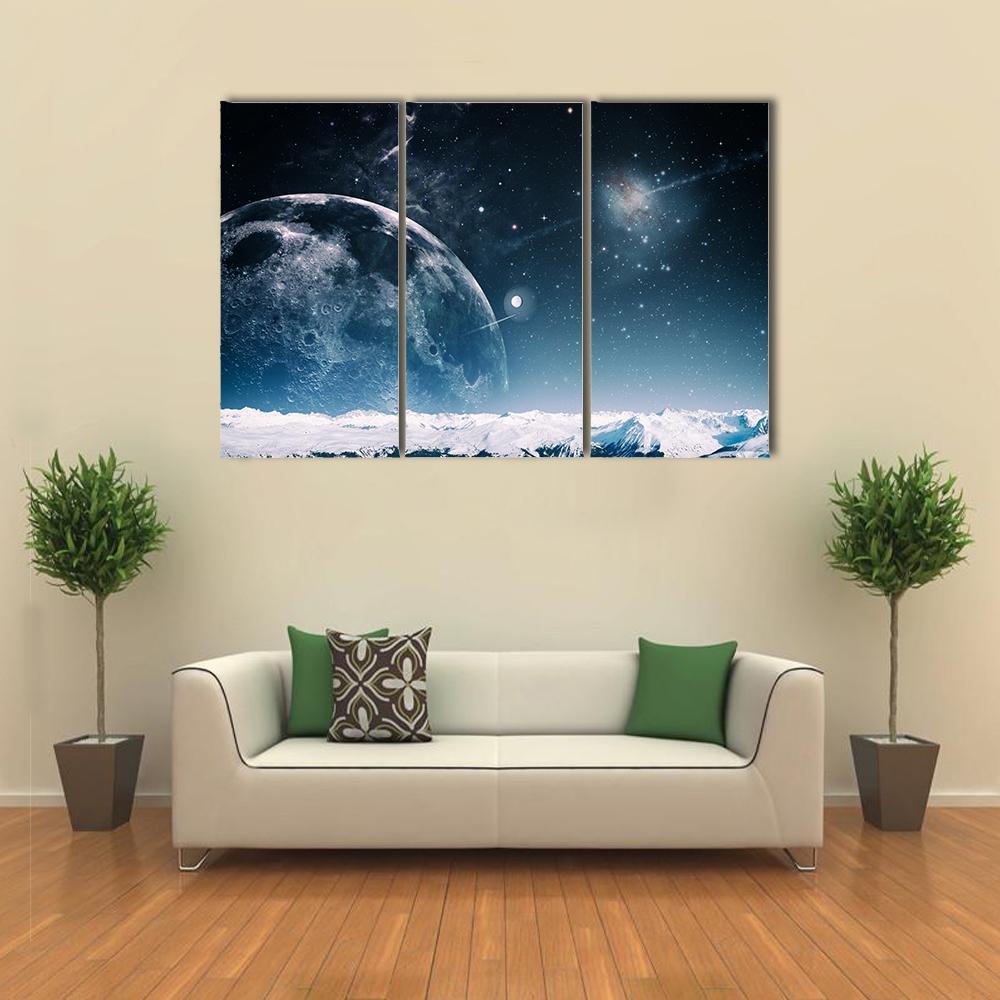 Another World Landscape Canvas Wall Art-3 Horizontal-Gallery Wrap-37" x 24"-Tiaracle