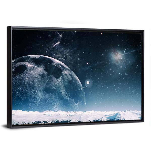 Another World Landscape Canvas Wall Art-3 Horizontal-Gallery Wrap-25" x 16"-Tiaracle