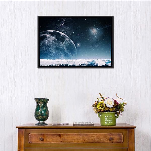 Another World Landscape Canvas Wall Art-1 Piece-Floating Frame-24" x 16"-Tiaracle