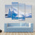 Antarctic Iceberg In The Snow Canvas Wall Art-5 Pop-Gallery Wrap-47" x 32"-Tiaracle