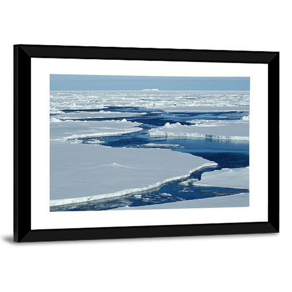 Antarctic Pack Ice Canvas Wall Art-5 Horizontal-Gallery Wrap-22" x 12"-Tiaracle