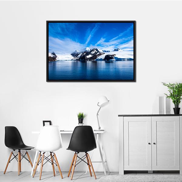 Antarctica Natural Beauty Canvas Wall Art-1 Piece-Floating Frame-24" x 16"-Tiaracle
