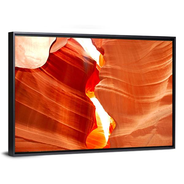Antelop Canyon In Arizona Canvas Wall Art-3 Horizontal-Gallery Wrap-25&quot; x 16&quot;-Tiaracle