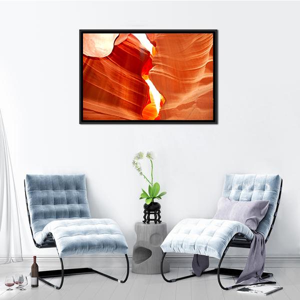 Antelop Canyon In Arizona Canvas Wall Art-3 Horizontal-Gallery Wrap-25&quot; x 16&quot;-Tiaracle