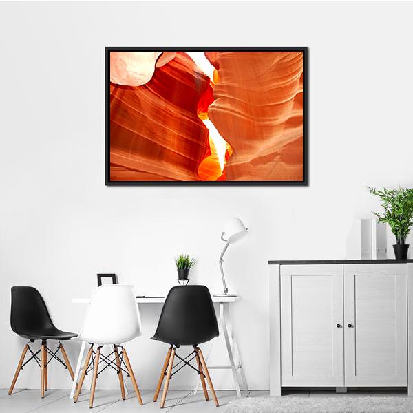 Antelop Canyon In Arizona Canvas Wall Art-3 Horizontal-Gallery Wrap-25&quot; x 16&quot;-Tiaracle