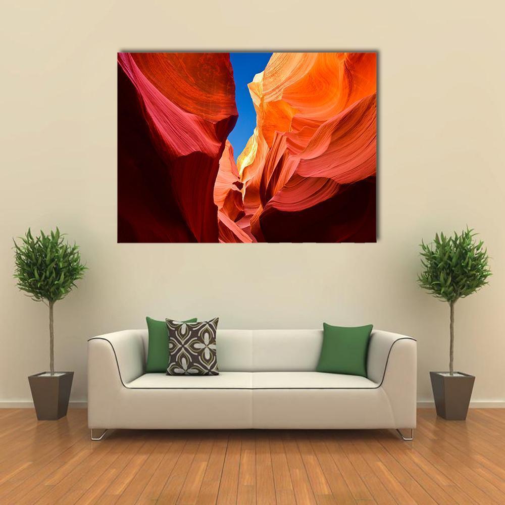 Antelope Canyon Arizona Canvas Wall Art-1 Piece-Gallery Wrap-36" x 24"-Tiaracle