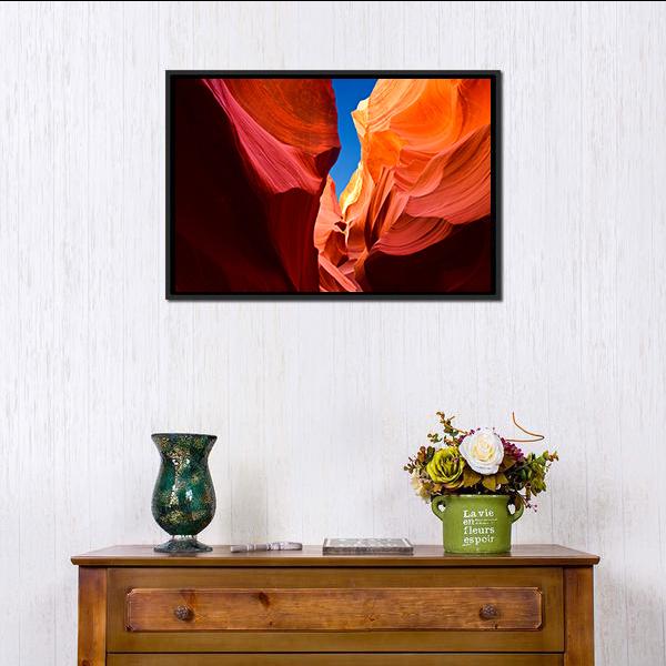 Antelope Canyon Arizona Canvas Wall Art-5 Horizontal-Gallery Wrap-22" x 12"-Tiaracle