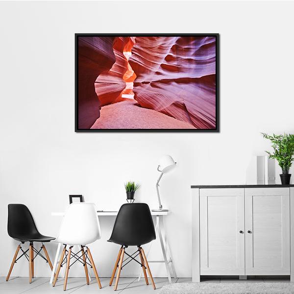 Antelope Canyon USA Canvas Wall Art-3 Horizontal-Gallery Wrap-25" x 16"-Tiaracle