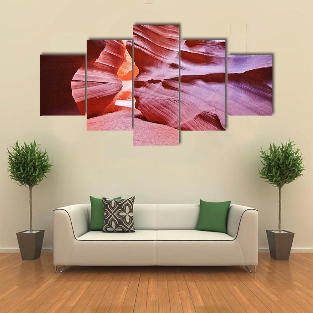 Antelope Canyon USA Canvas Wall Art-5 Star-Gallery Wrap-62&quot; x 32&quot;-Tiaracle