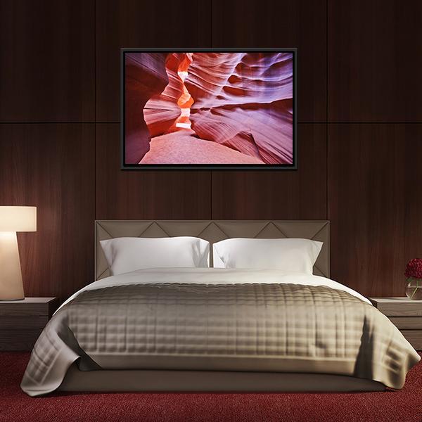 Antelope Canyon USA Canvas Wall Art-5 Horizontal-Gallery Wrap-22" x 12"-Tiaracle