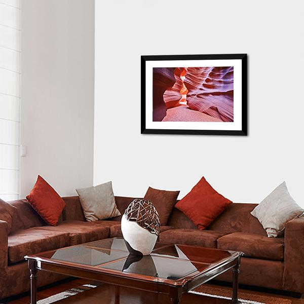 Antelope Canyon USA Canvas Wall Art-5 Horizontal-Gallery Wrap-22" x 12"-Tiaracle