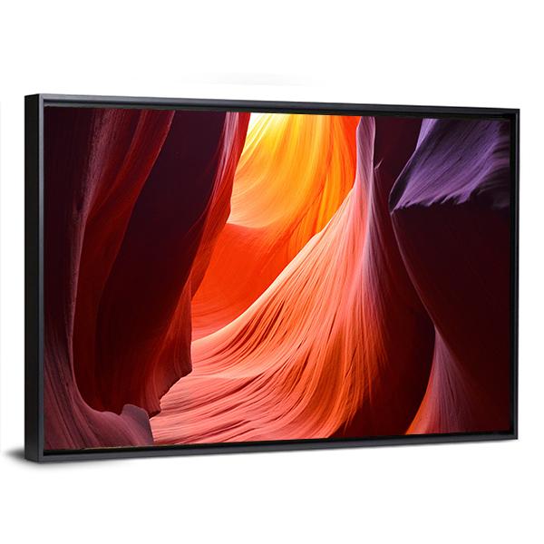 Antelope Grand Canyon Arizona Canvas Wall Art-5 Horizontal-Gallery Wrap-22" x 12"-Tiaracle