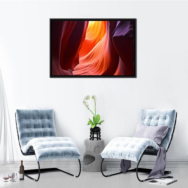 Antelope Grand Canyon Arizona Canvas Wall Art-5 Horizontal-Gallery Wrap-22" x 12"-Tiaracle