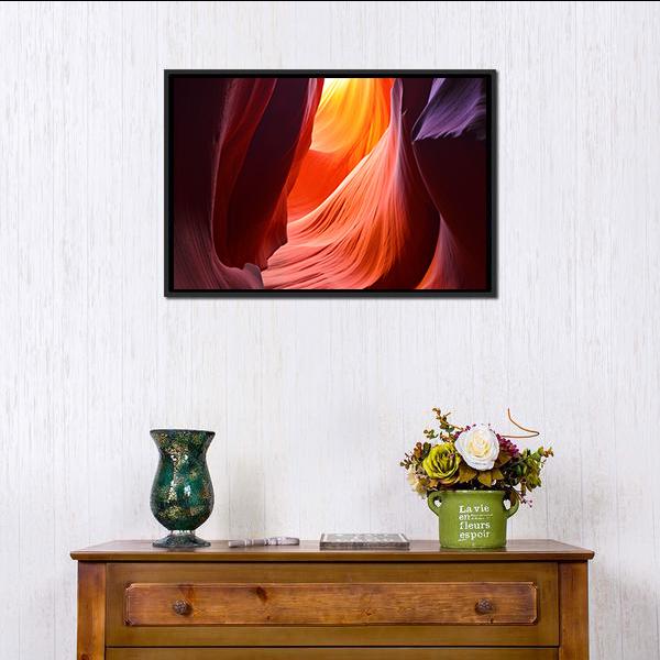 Antelope Grand Canyon Arizona Canvas Wall Art-5 Horizontal-Gallery Wrap-22" x 12"-Tiaracle