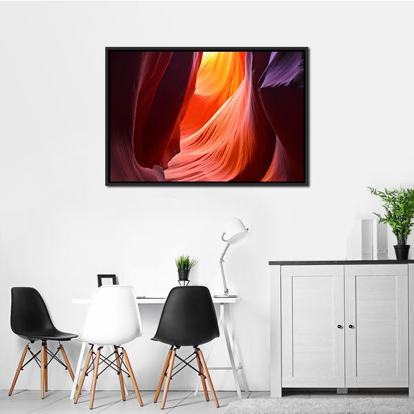 Antelope Grand Canyon Arizona Canvas Wall Art-1 Piece-Floating Frame-24" x 16"-Tiaracle