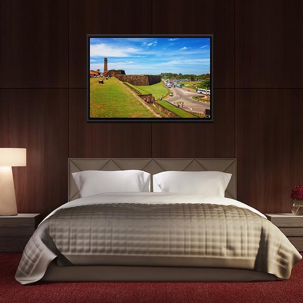 Clock Tower In Galle Canvas Wall Art-3 Horizontal-Gallery Wrap-25" x 16"-Tiaracle