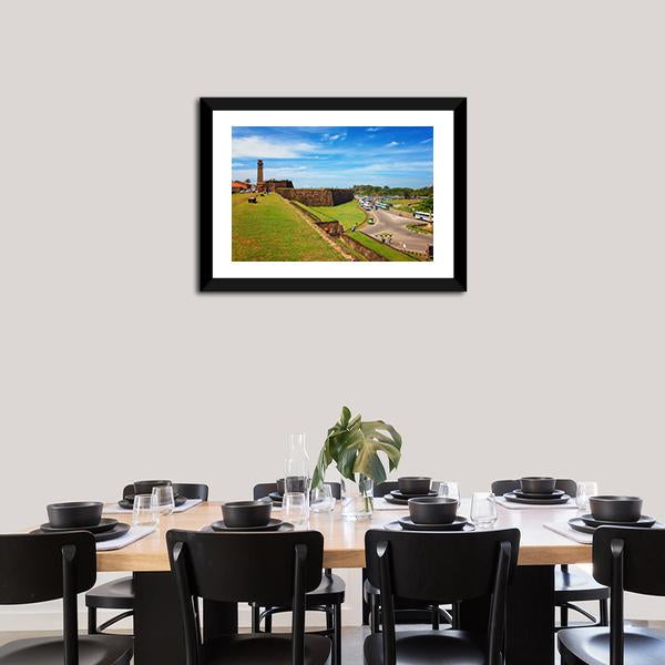 Clock Tower In Galle Canvas Wall Art-3 Horizontal-Gallery Wrap-25" x 16"-Tiaracle