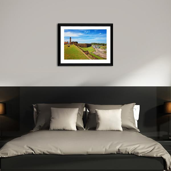 Clock Tower In Galle Canvas Wall Art-3 Horizontal-Gallery Wrap-25" x 16"-Tiaracle