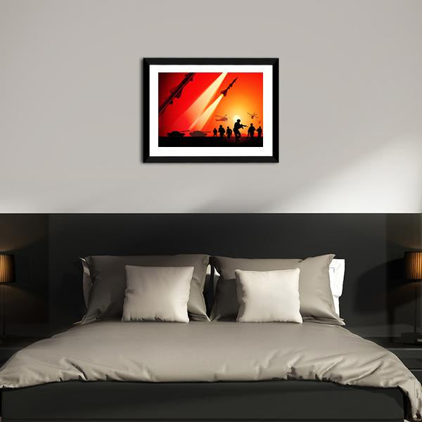 Anti Aircraft Missiles Canvas Wall Art-5 Horizontal-Gallery Wrap-22" x 12"-Tiaracle