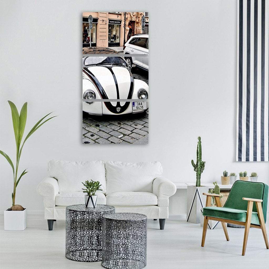 Antique Classic Car Vertical Canvas Wall Art-3 Vertical-Gallery Wrap-12" x 25"-Tiaracle