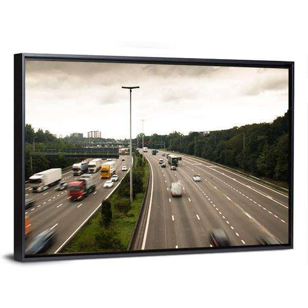 Antwerp Ring Road Belgium Canvas Wall Art-3 Horizontal-Gallery Wrap-25" x 16"-Tiaracle