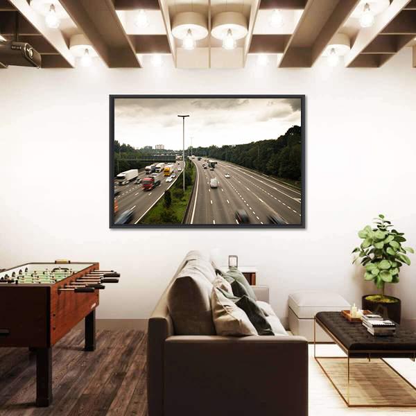 Antwerp Ring Road Belgium Canvas Wall Art-3 Horizontal-Gallery Wrap-25" x 16"-Tiaracle