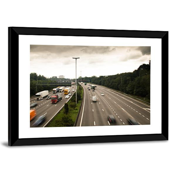 Antwerp Ring Road Belgium Canvas Wall Art-3 Horizontal-Gallery Wrap-25" x 16"-Tiaracle