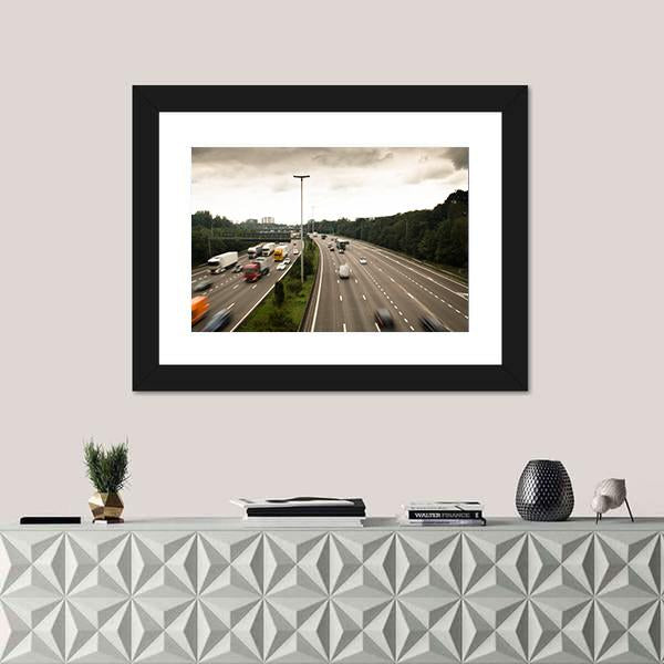 Antwerp Ring Road Belgium Canvas Wall Art-3 Horizontal-Gallery Wrap-25" x 16"-Tiaracle