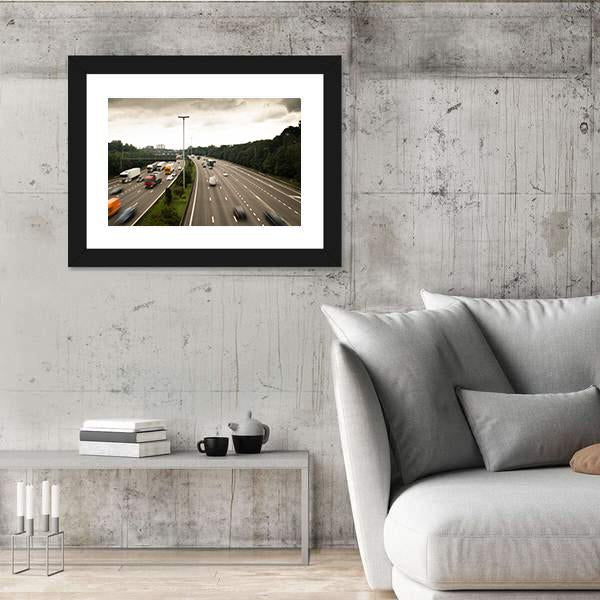Antwerp Ring Road Belgium Canvas Wall Art-3 Horizontal-Gallery Wrap-25" x 16"-Tiaracle