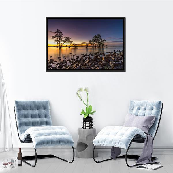 Anyer Laguna Beach Canvas Wall Art-5 Horizontal-Gallery Wrap-22" x 12"-Tiaracle