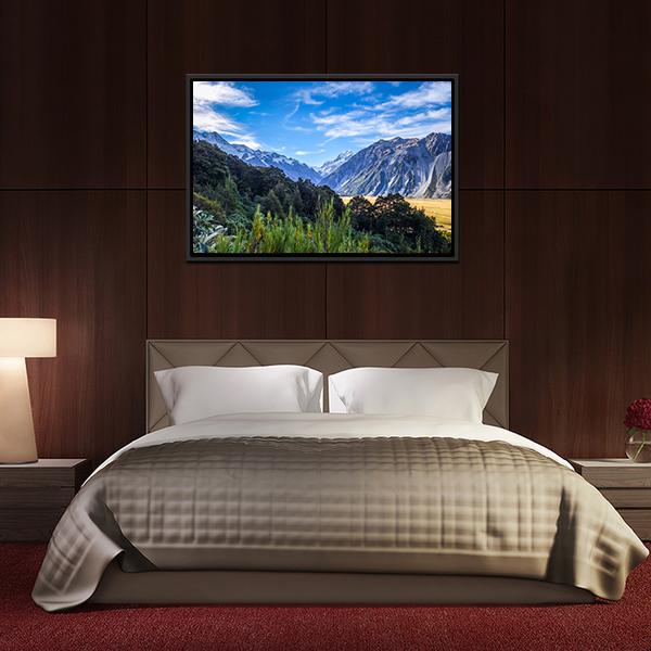 Aoraki Mount Cook Mountain Landscape Canvas Wall Art-3 Horizontal-Gallery Wrap-25&quot; x 16&quot;-Tiaracle
