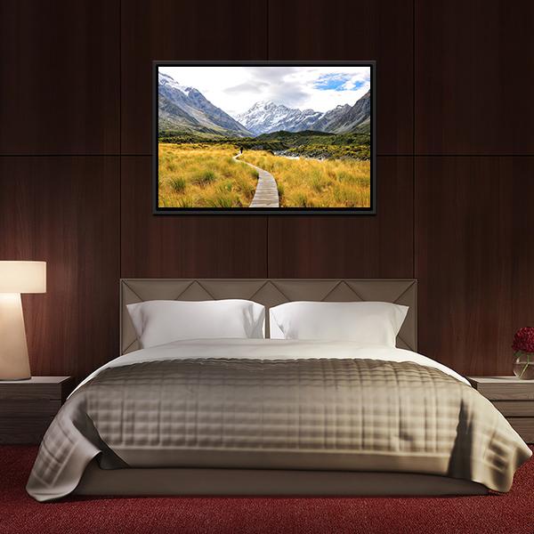 Aoraki Mount Cook National Park Canvas Wall Art-3 Horizontal-Gallery Wrap-25" x 16"-Tiaracle