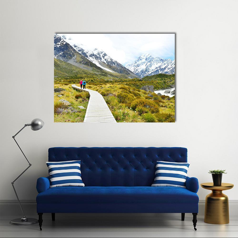 Aoraki Mount Cook National Park Canvas Wall Art-1 Piece-Gallery Wrap-48" x 32"-Tiaracle