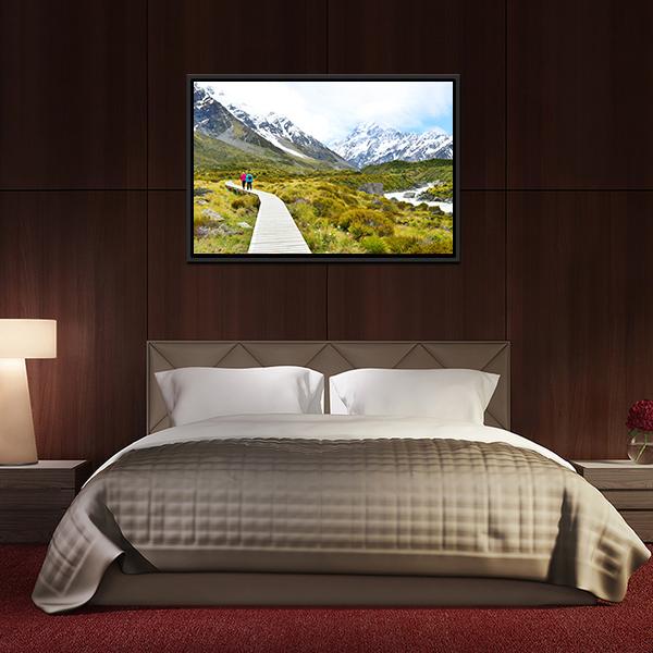 Aoraki Mount Cook National Park Canvas Wall Art-3 Horizontal-Gallery Wrap-25" x 16"-Tiaracle