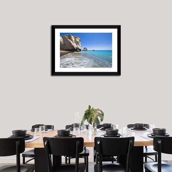 Aphrodites Birthplace Rock Canvas Wall Art-3 Horizontal-Gallery Wrap-25&quot; x 16&quot;-Tiaracle