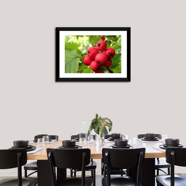 Apple Fruit On Tree Vertical Canvas Wall Art-3 Vertical-Gallery Wrap-12" x 25"-Tiaracle