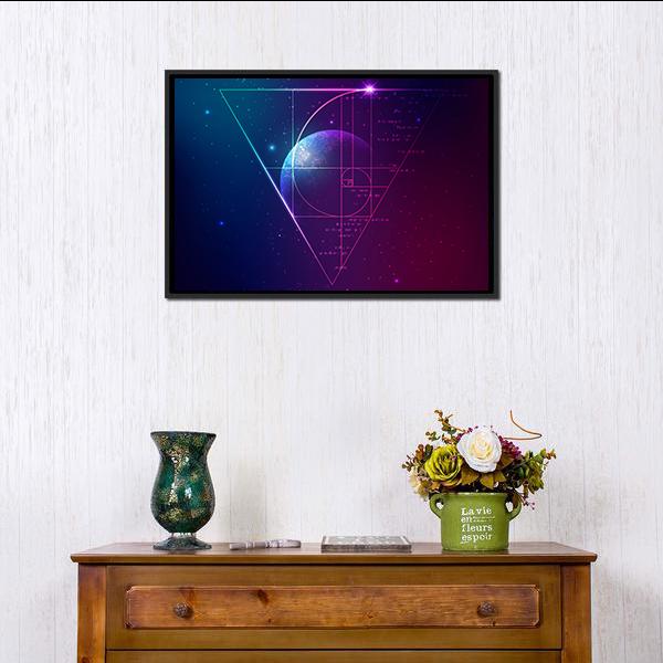 Applied Astronomy Concept Canvas Wall Art-1 Piece-Floating Frame-24" x 16"-Tiaracle
