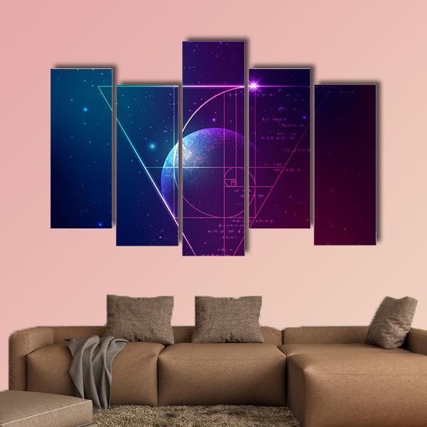 Applied Astronomy Concept Canvas Wall Art-5 Pop-Gallery Wrap-32" x 21"-Tiaracle