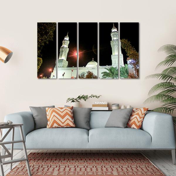 Aqsa Mosque Saudi Canvas Wall Art-5 Horizontal-Gallery Wrap-22" x 12"-Tiaracle