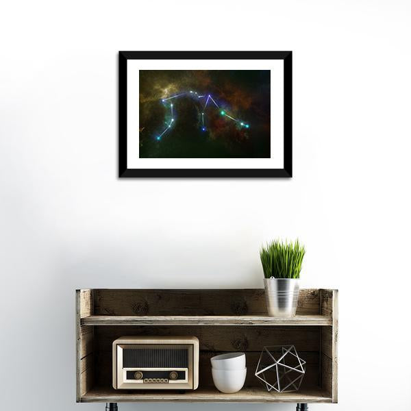 Aquarius Constellation Canvas Wall Art-1 Piece-Framed Print-20" x 16"-Tiaracle
