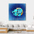 Aquarius Zodiac Sign Canvas Wall Art-5 Horizontal-Gallery Wrap-22" x 12"-Tiaracle