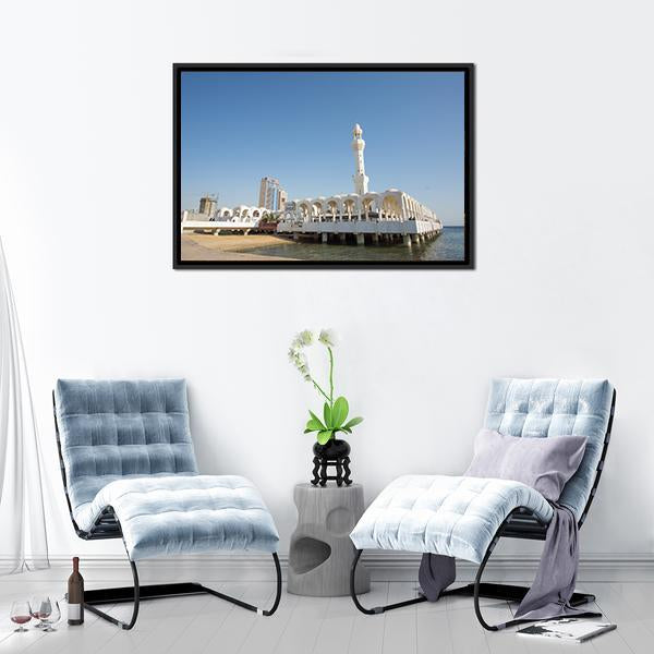 Ar Rahmah Mosque Jeddah Canvas Wall Art-5 Horizontal-Gallery Wrap-22" x 12"-Tiaracle