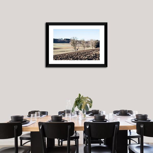 Arable Plowed Earth Vertical Canvas Wall Art-3 Vertical-Gallery Wrap-12" x 25"-Tiaracle