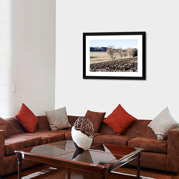 Arable Plowed Earth Vertical Canvas Wall Art-3 Vertical-Gallery Wrap-12" x 25"-Tiaracle