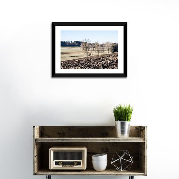 Arable Plowed Earth Vertical Canvas Wall Art-3 Vertical-Gallery Wrap-12" x 25"-Tiaracle