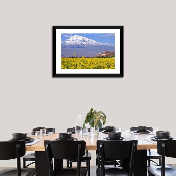 Ararat In Armenia Canvas Wall Art-3 Horizontal-Gallery Wrap-25" x 16"-Tiaracle