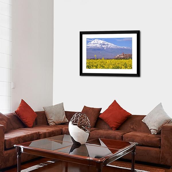 Ararat In Armenia Canvas Wall Art-3 Horizontal-Gallery Wrap-25" x 16"-Tiaracle
