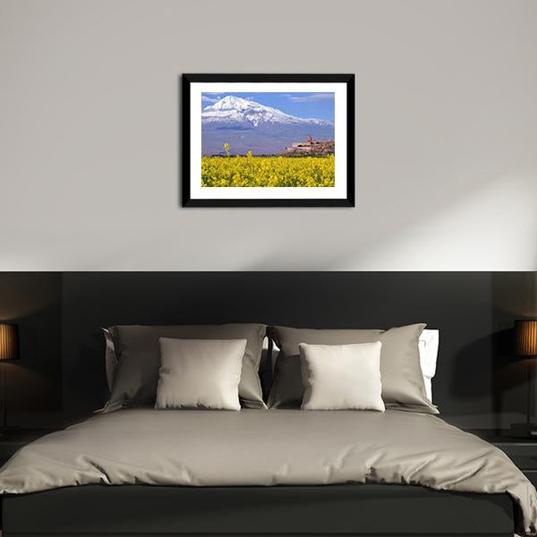Ararat In Armenia Canvas Wall Art-3 Horizontal-Gallery Wrap-25" x 16"-Tiaracle